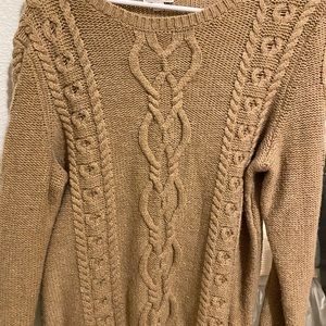 Light brown pull over sweater